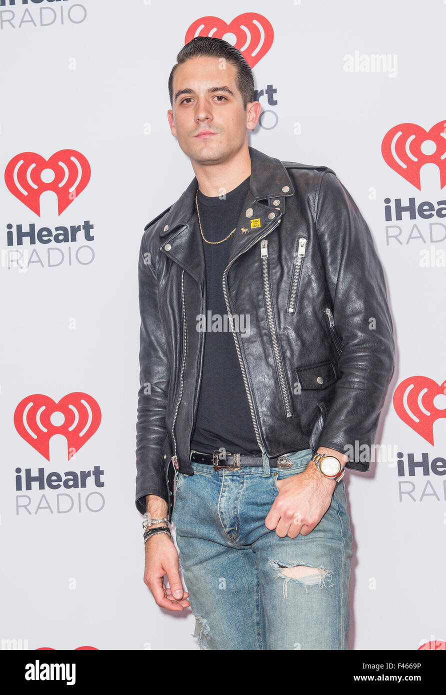 Rapper G-Eazy attends the 2015 iHeartRadio Music Festival at MGM Grand  Garden Arena in Las Vegas Stock Photo - Alamy