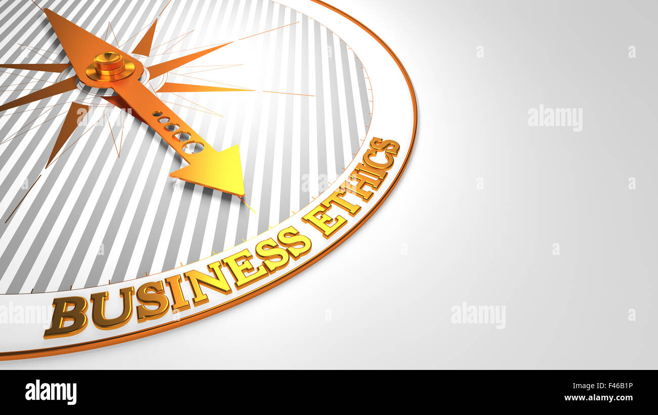 Business Ethics Retention on Golden Compass. Stock Photo