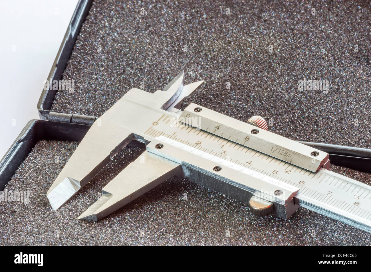 vernier calipers close up with natural lighting Stock Photo