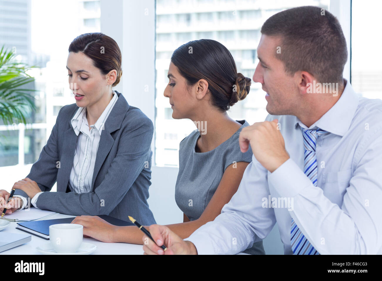 Business people having meeting Stock Photo - Alamy