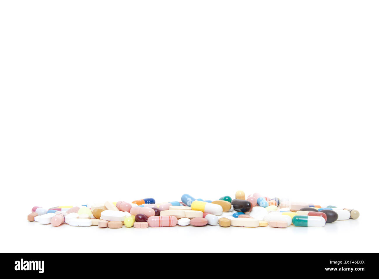 Various pharmaceuticals. All on white background Stock Photo