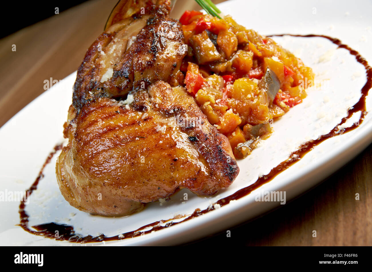 Braunes Gefluegelragout - German chicken stew Stock Photo - Alamy