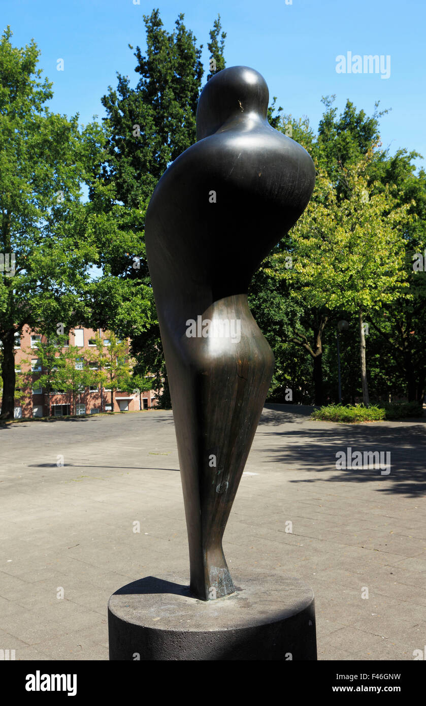 Skulptur 'Figur' von David Lauer in der Skulpturensammlung Viersen, Niederrhein, Nordrhein-Westfalen Stock Photo