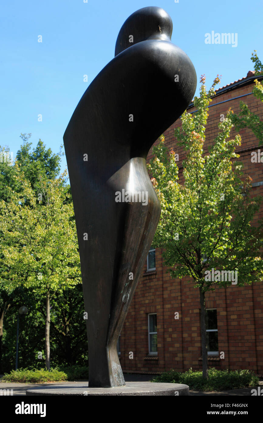 Skulptur 'Figur' von David Lauer in der Skulpturensammlung Viersen, Niederrhein, Nordrhein-Westfalen Stock Photo