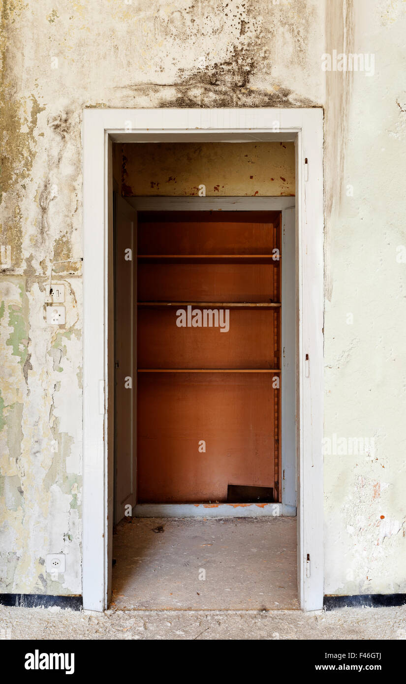 interior of a old house, door Stock Photo