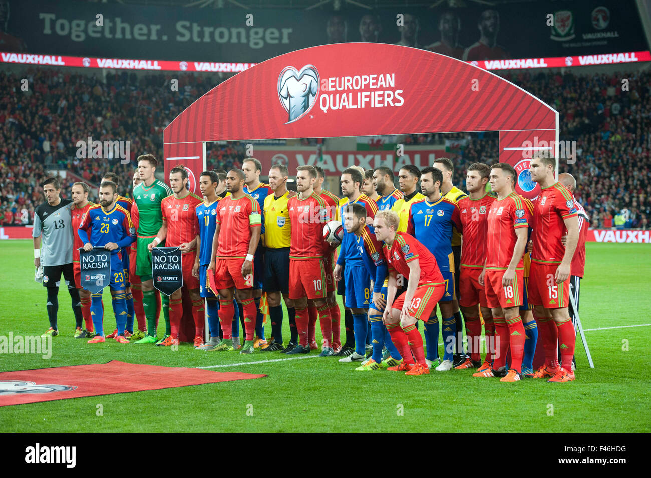 Uefa Euro 2016 Qualifier Match Between Wales And Andorra At Cardiff Stock Photo Alamy