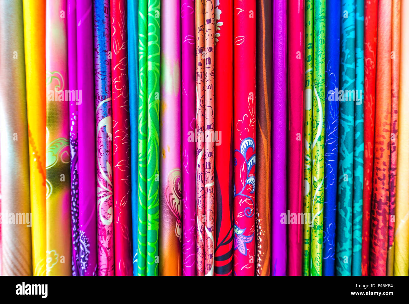 Traditional Batik Sarong Pattern Background Stock Photo