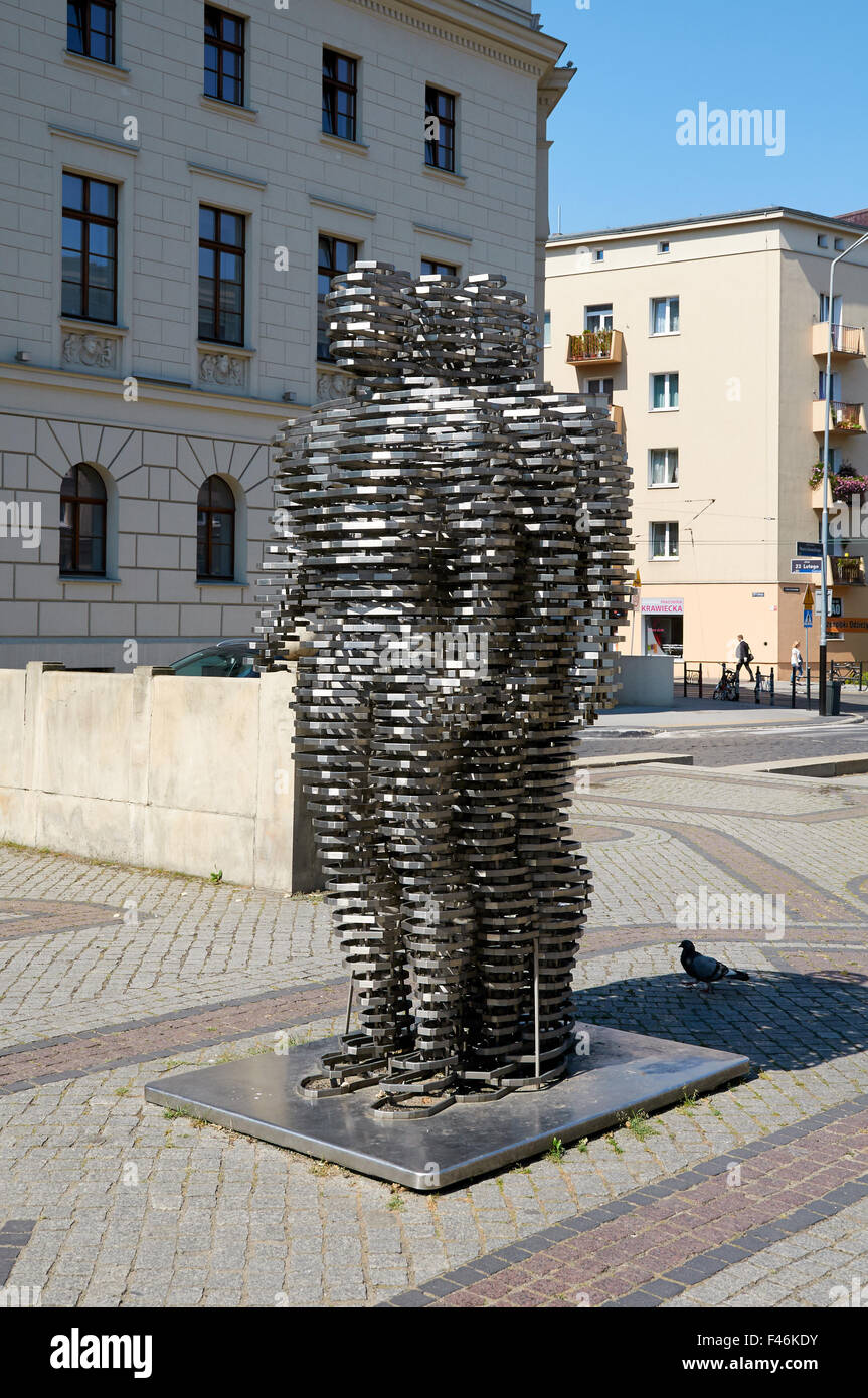 POZNAN, POLAND - AUGUST 20, 2015: The monument to Golem (Pomnik Golema) in the alley of Karol Marcinkowskii opposite the Nationa Stock Photo