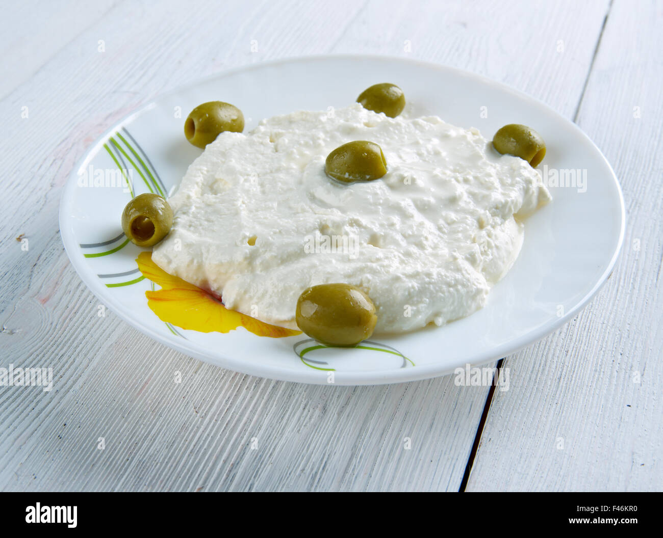 Tirokafteri cheese spread from Greece. ingredients feta cheese,hot peppers ,roasted peppers
