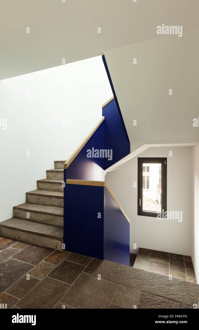 interior, stone stairs of a modern building Stock Photo - Alamy