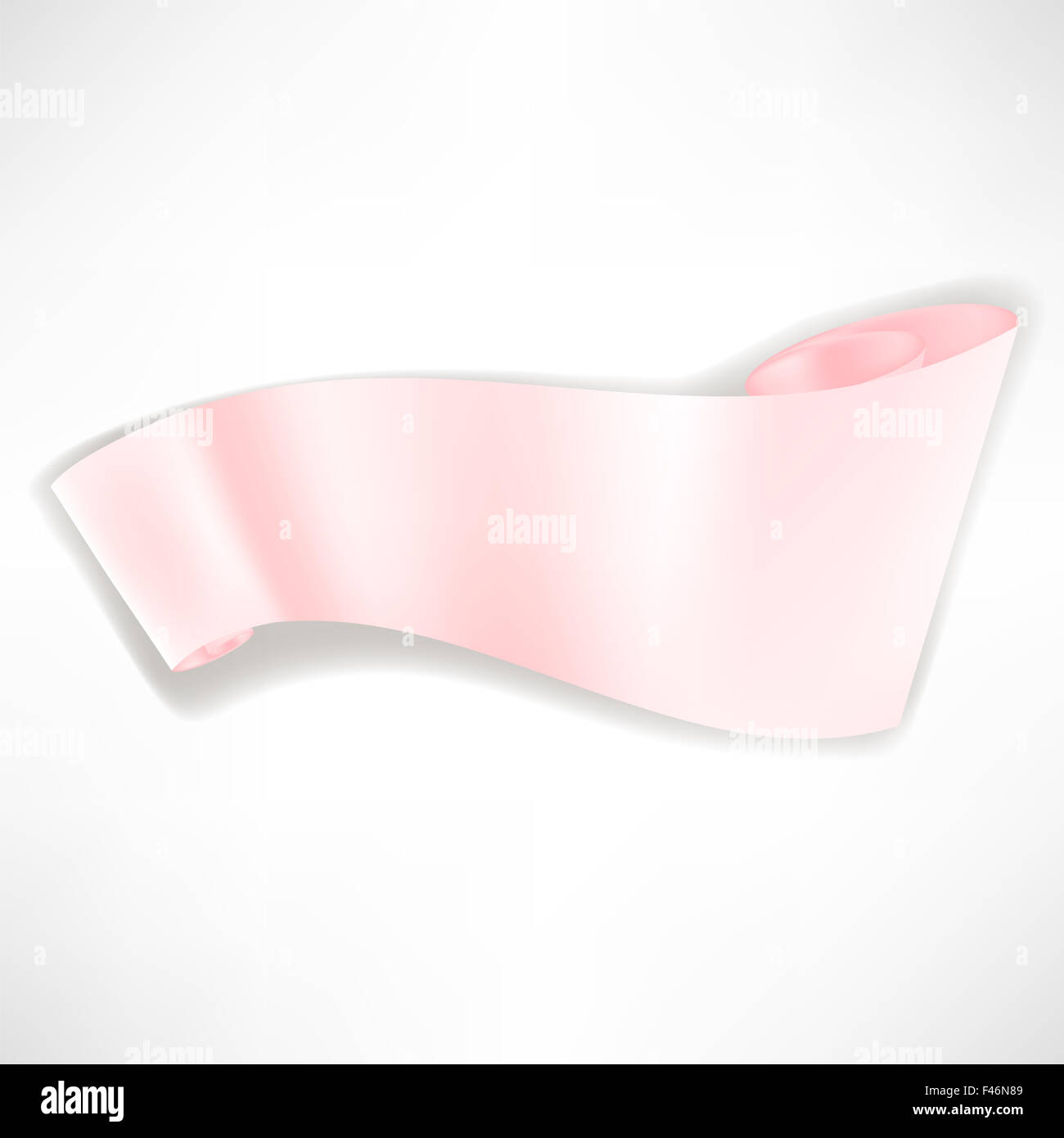 Pink Paper Banner Stock Photo - Alamy