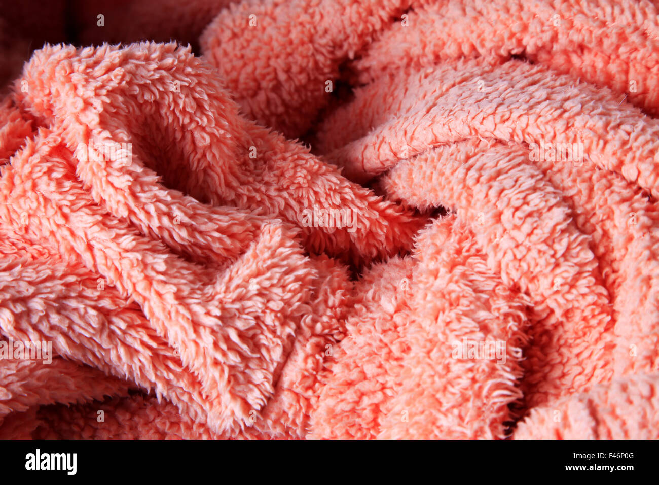 Double pink dressing gown Stock Photo
