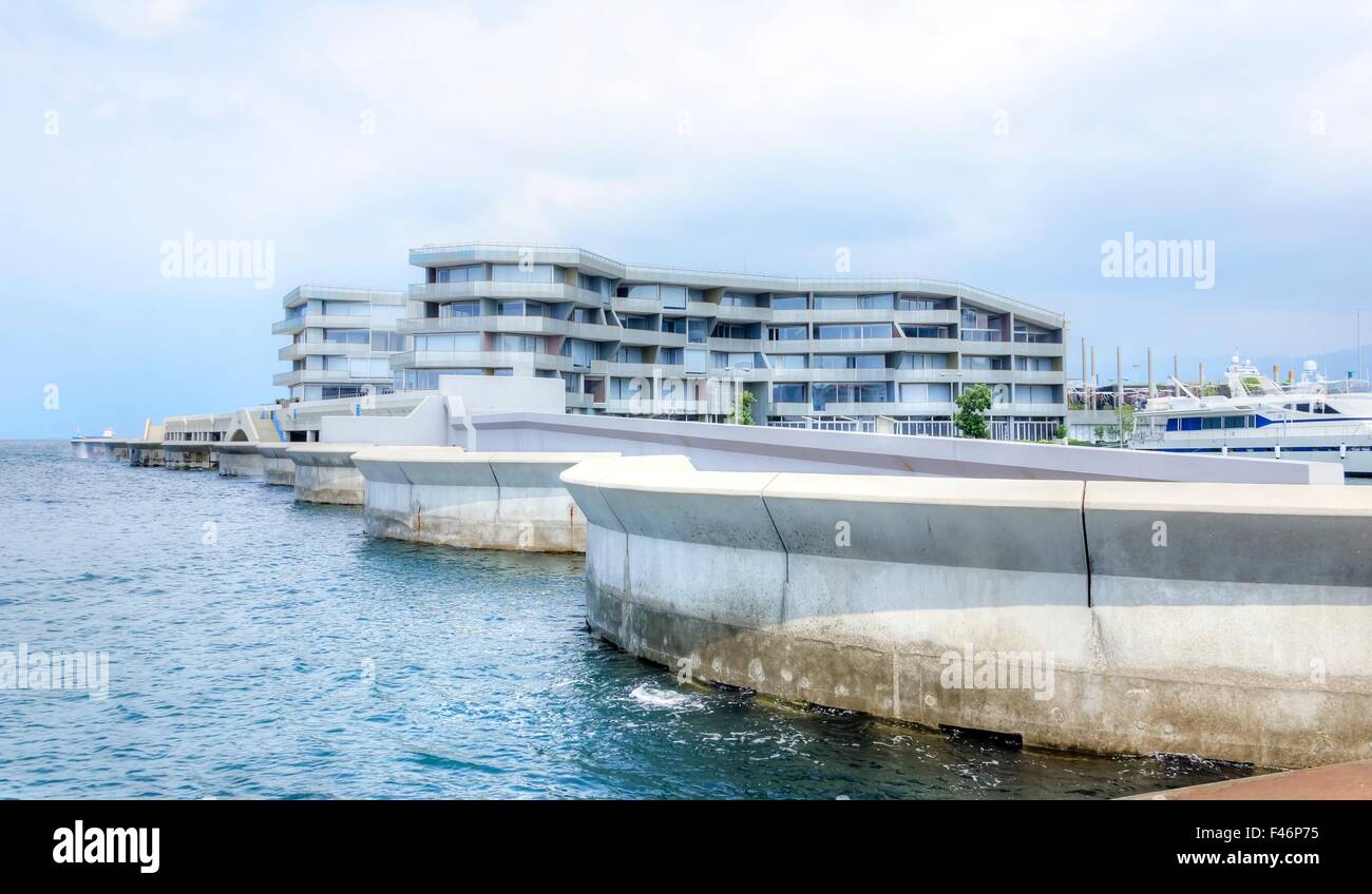 A view of the entrance into the Beirut Marina and the Yacht Club