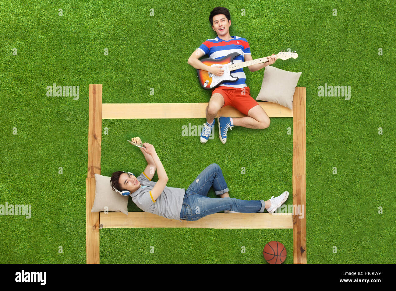 Two young men Stock Photo - Alamy