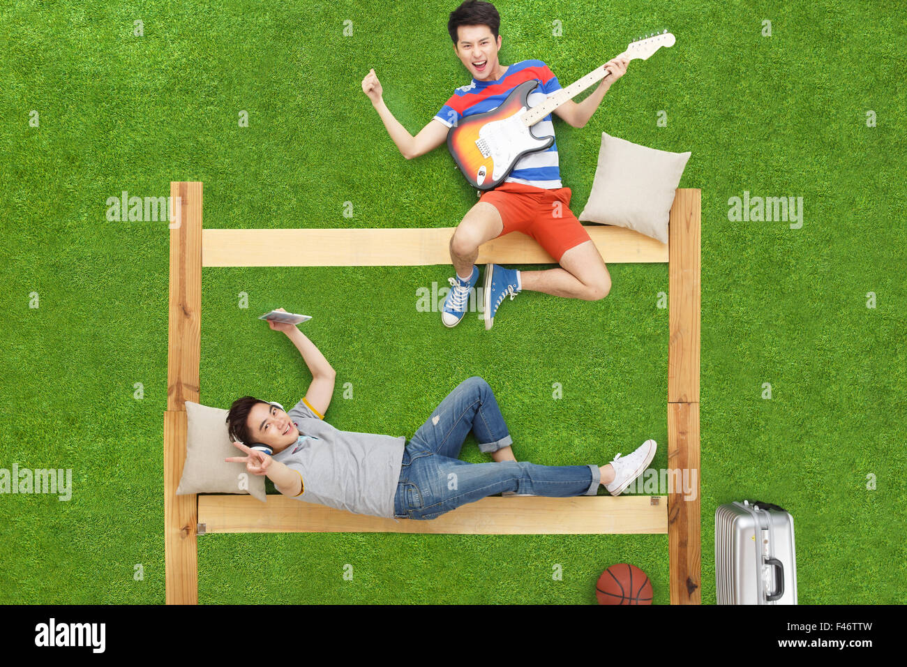 Two young men Stock Photo - Alamy