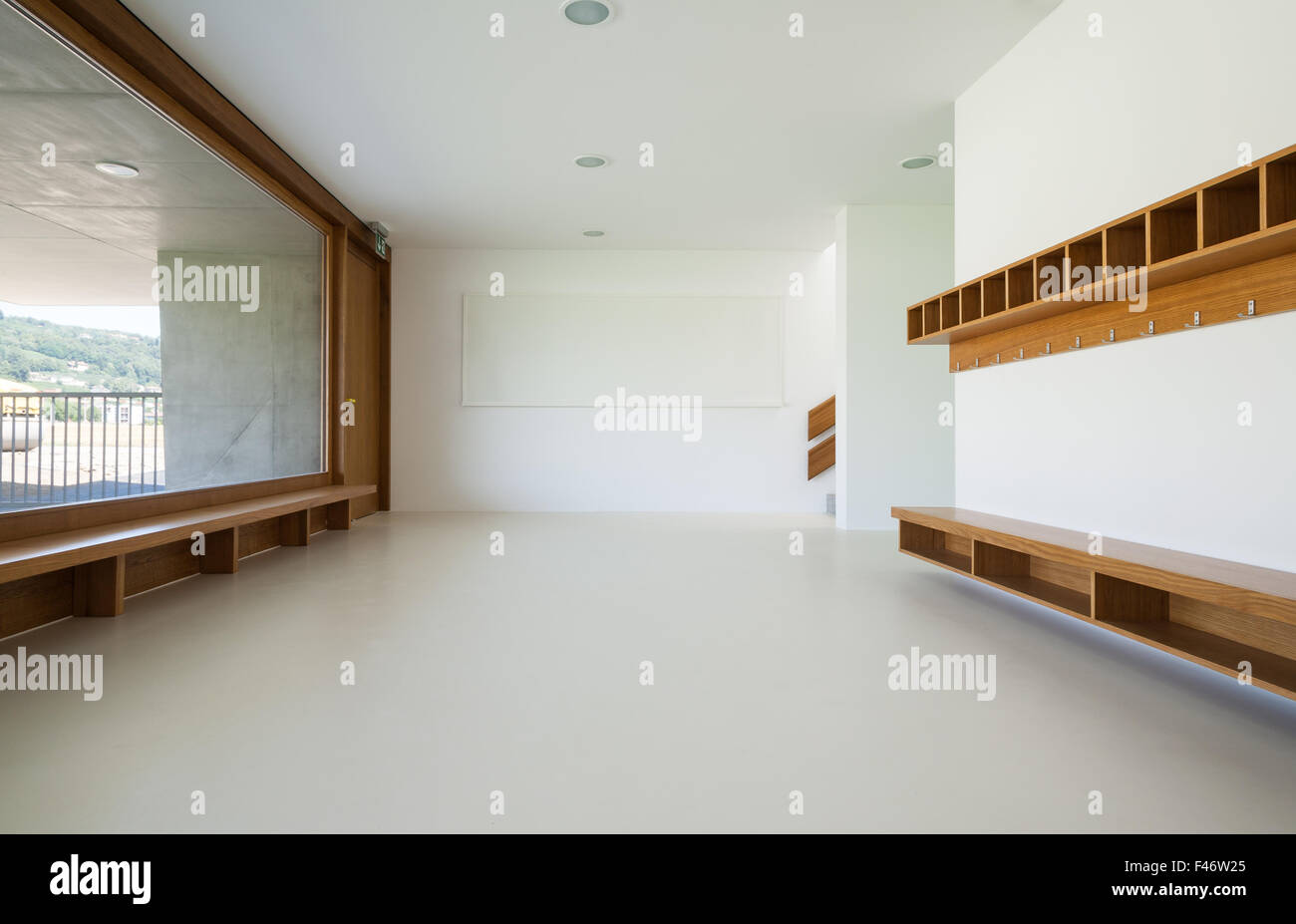 new architecture, interior, modern school Stock Photo