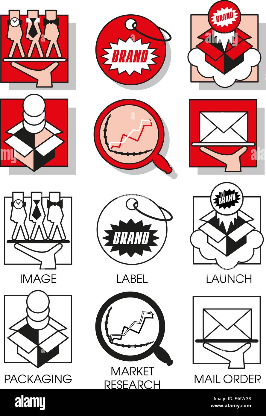 Distribution center flat icon Stock Vector Images - Alamy
