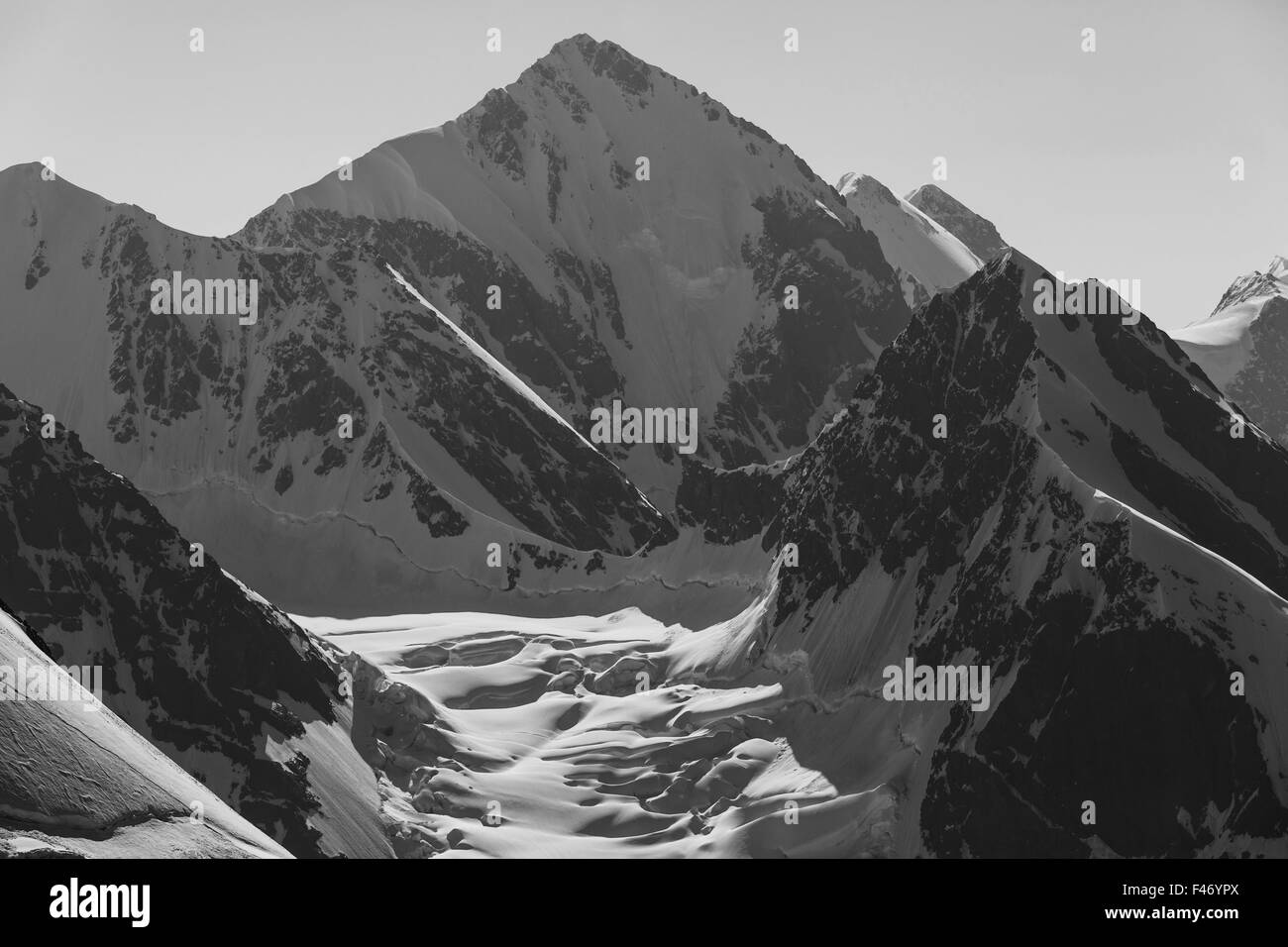 Nature caucasus mountains Black and White Stock Photos & Images - Alamy