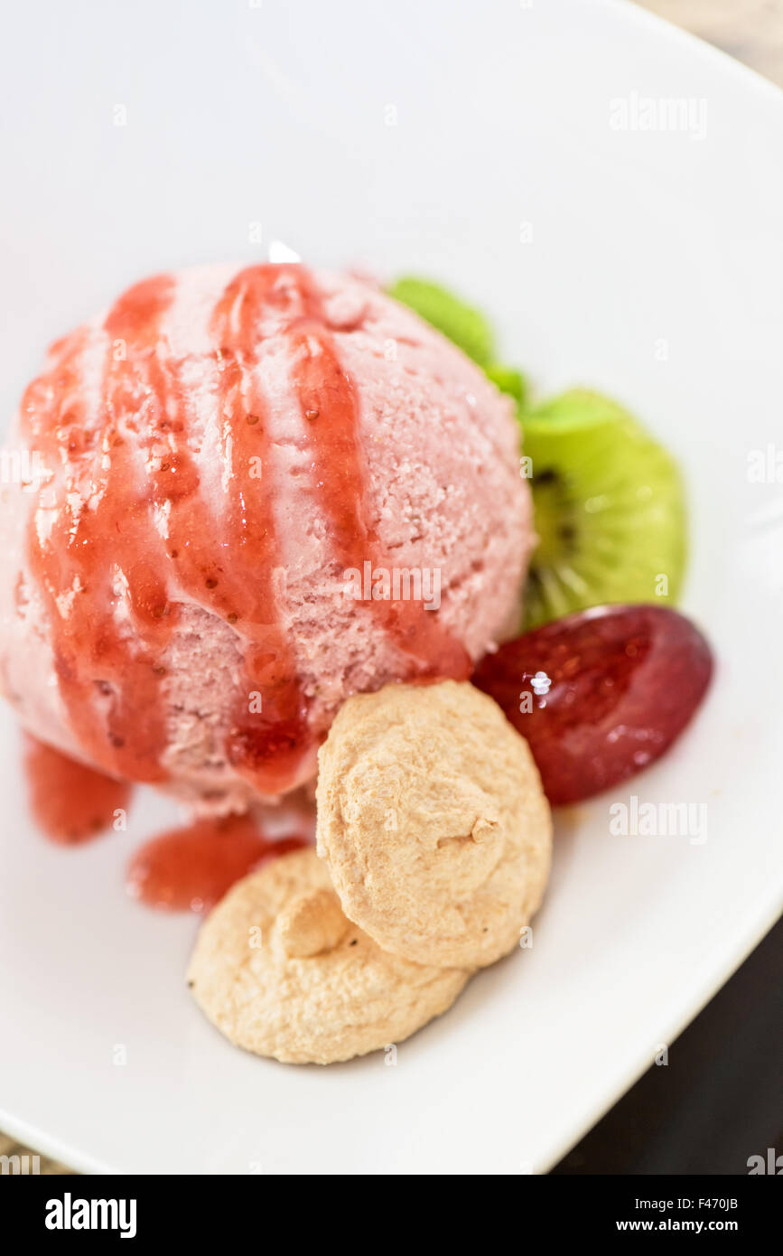 Fruit ice cream Stock Photo Alamy