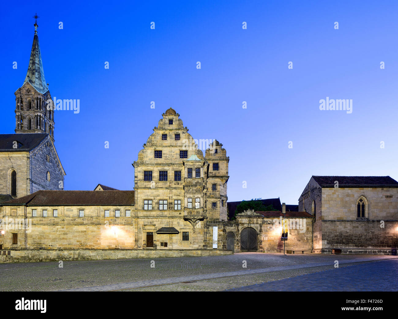 Bamberg Cathedral or Bamberger Dom St. Peter und St. Georg, Old Court, Bamberg, Upper Franconia, Bavaria, Germany Stock Photo