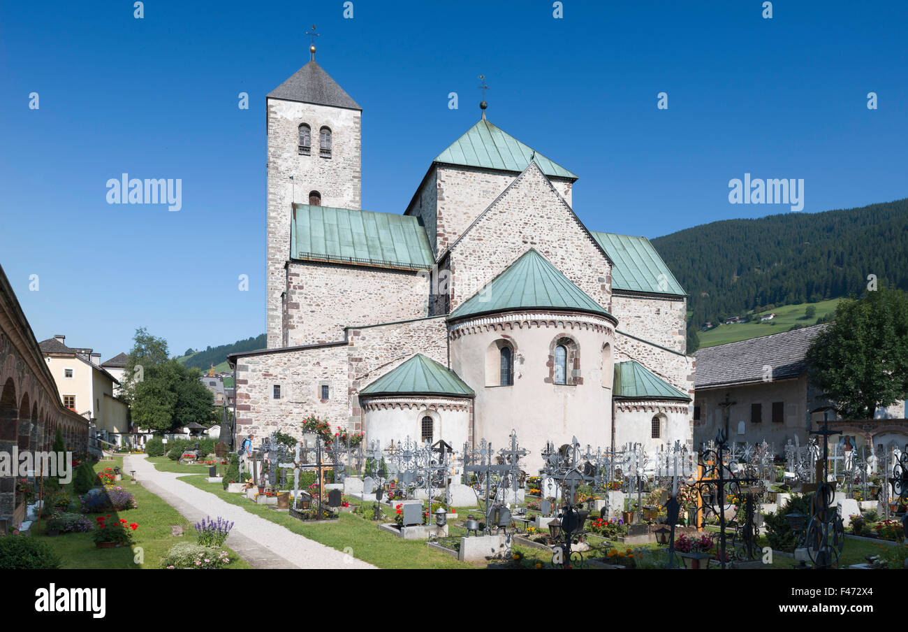 Collegiate Church, San Candido, Province of South Tyrol, Trentino-Alto Adige, Italy Stock Photo