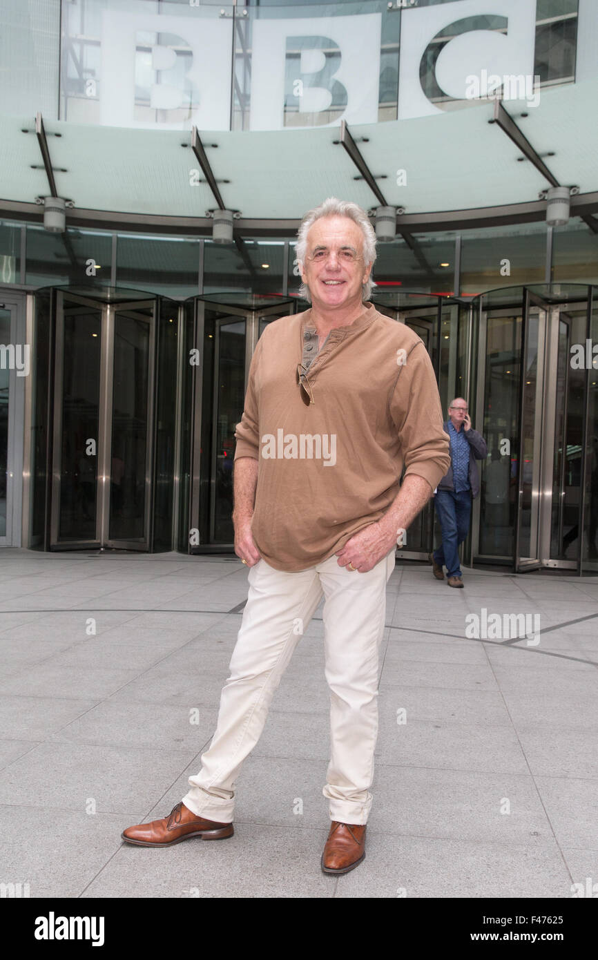 Celebrities at the BBC studios  Featuring: Peter Stringfellow Where: London, United Kingdom When: 14 Aug 2015 Stock Photo