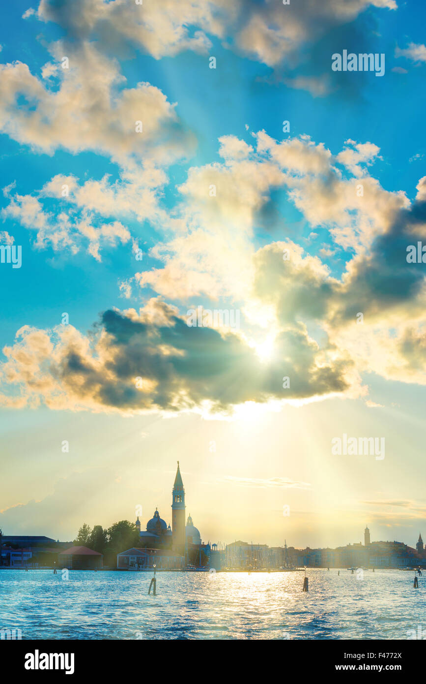 Sunset in Venice Stock Photo - Alamy