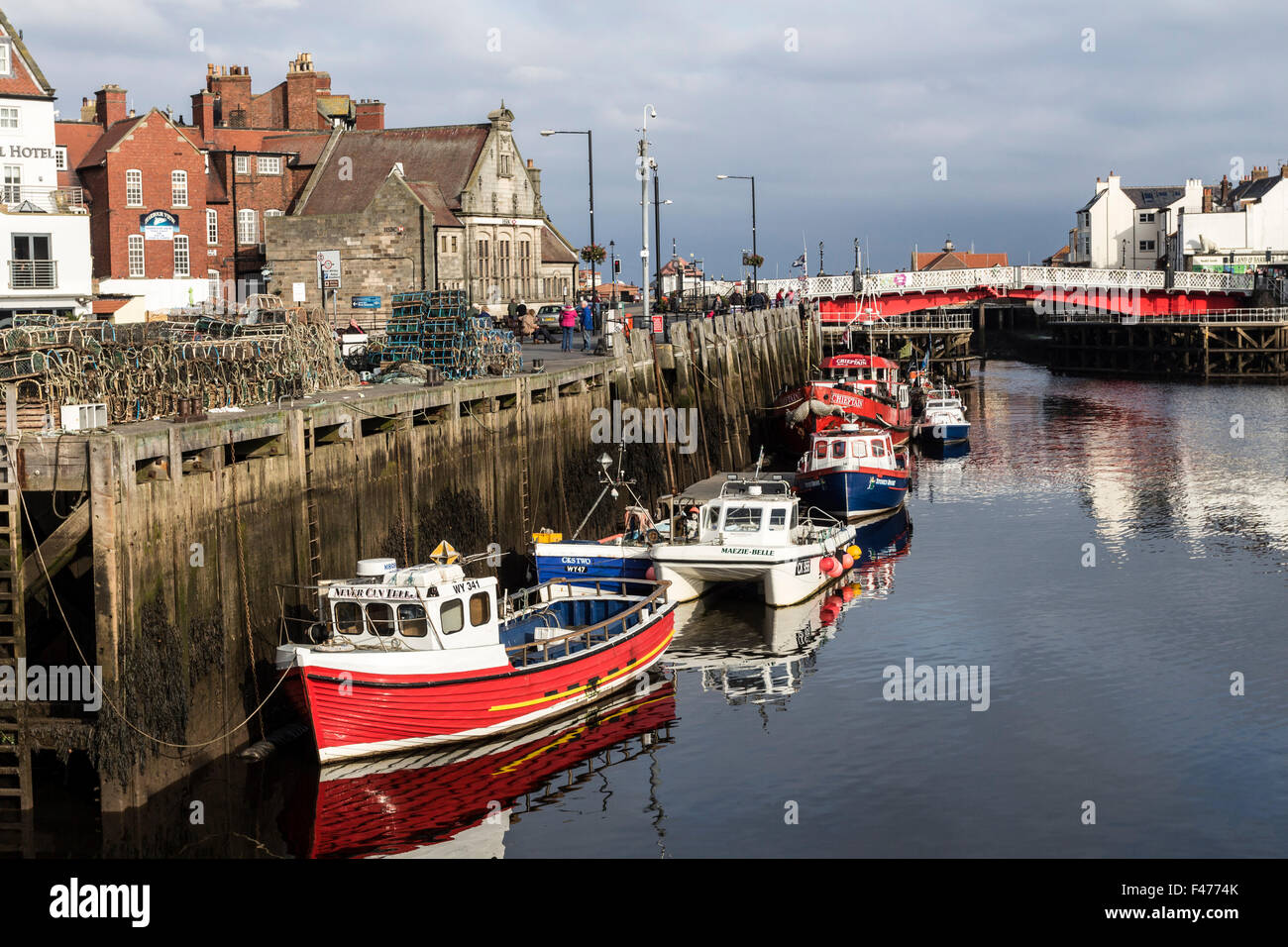 Whitby Harbour North Yorkshire England UK Stock Photo