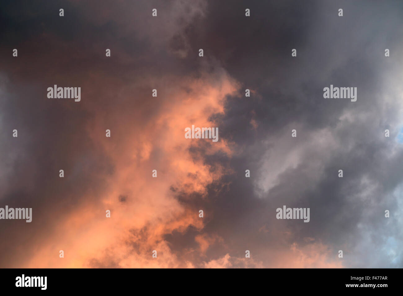 bright beautiful photo of clouds at sunset in summer Stock Photo - Alamy