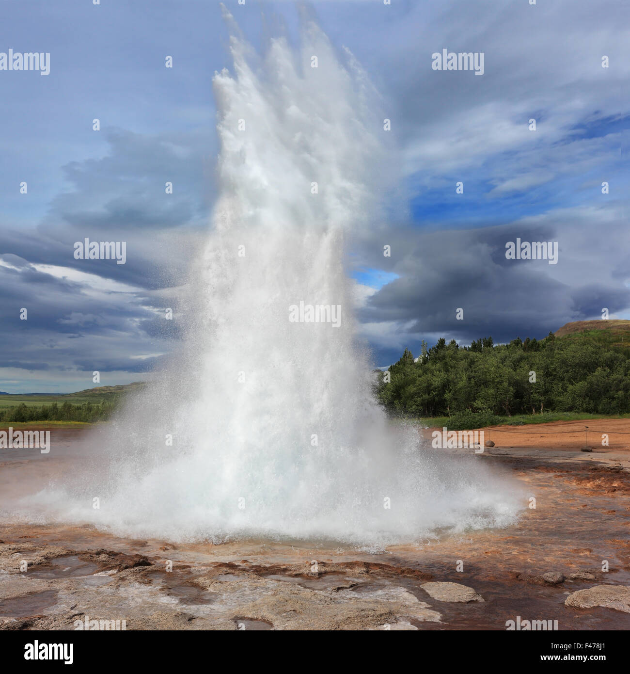 The geyser in Iceland Stock Photo - Alamy