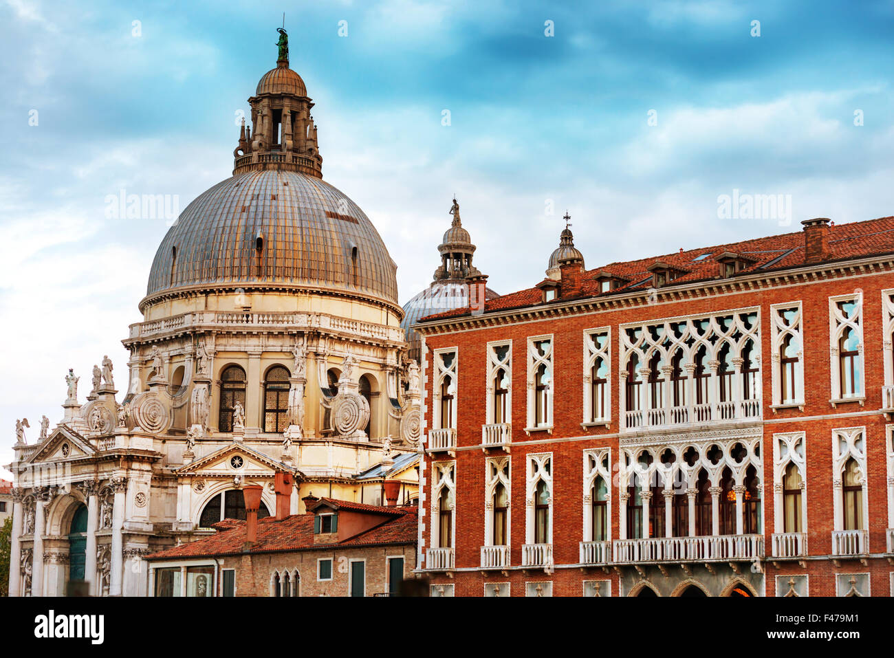 Basilica Santa Maria della Salute in Venice Stock Photo