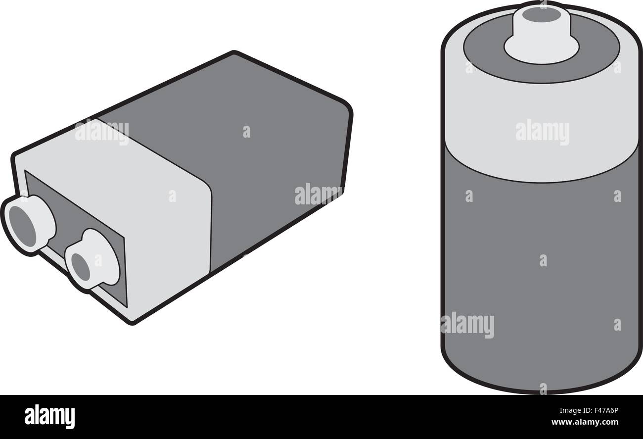 a vector image of a Battery icon Stock Vector