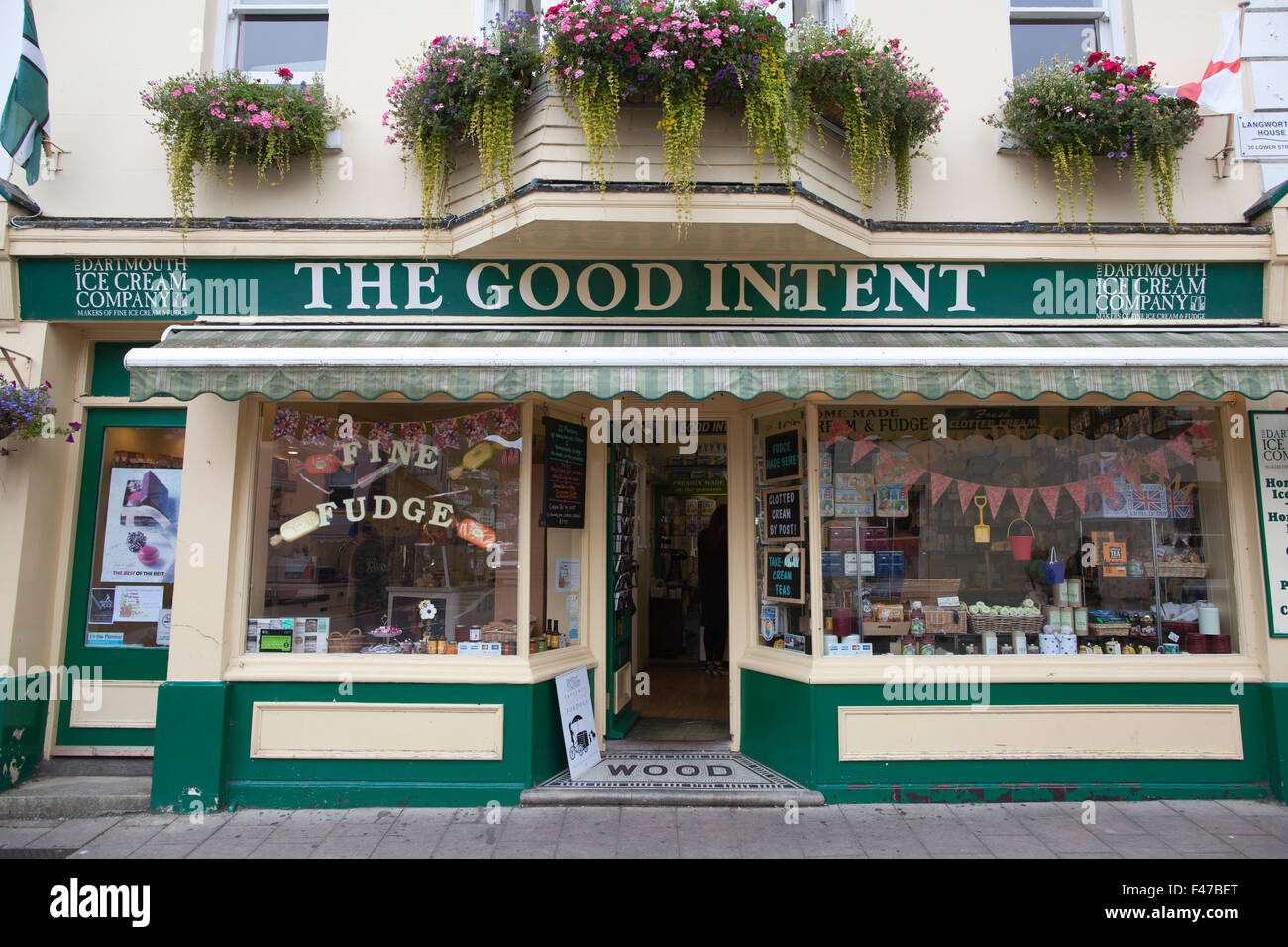 'The Good Intent' ice cream and sweet shop, Dartmouth, Devon, England