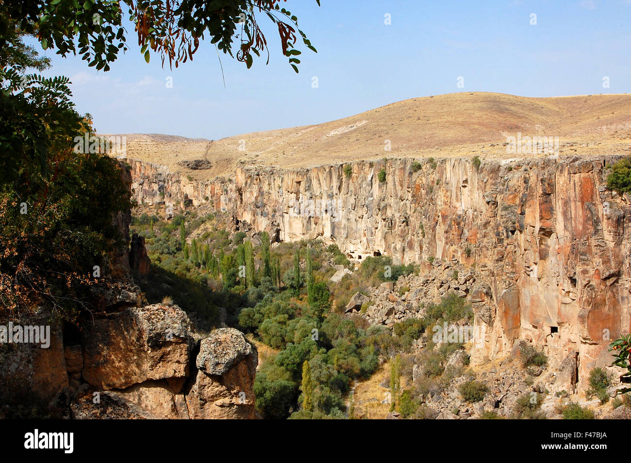 Ihlara Valley in Central Anatolia, Turkey Stock Photo