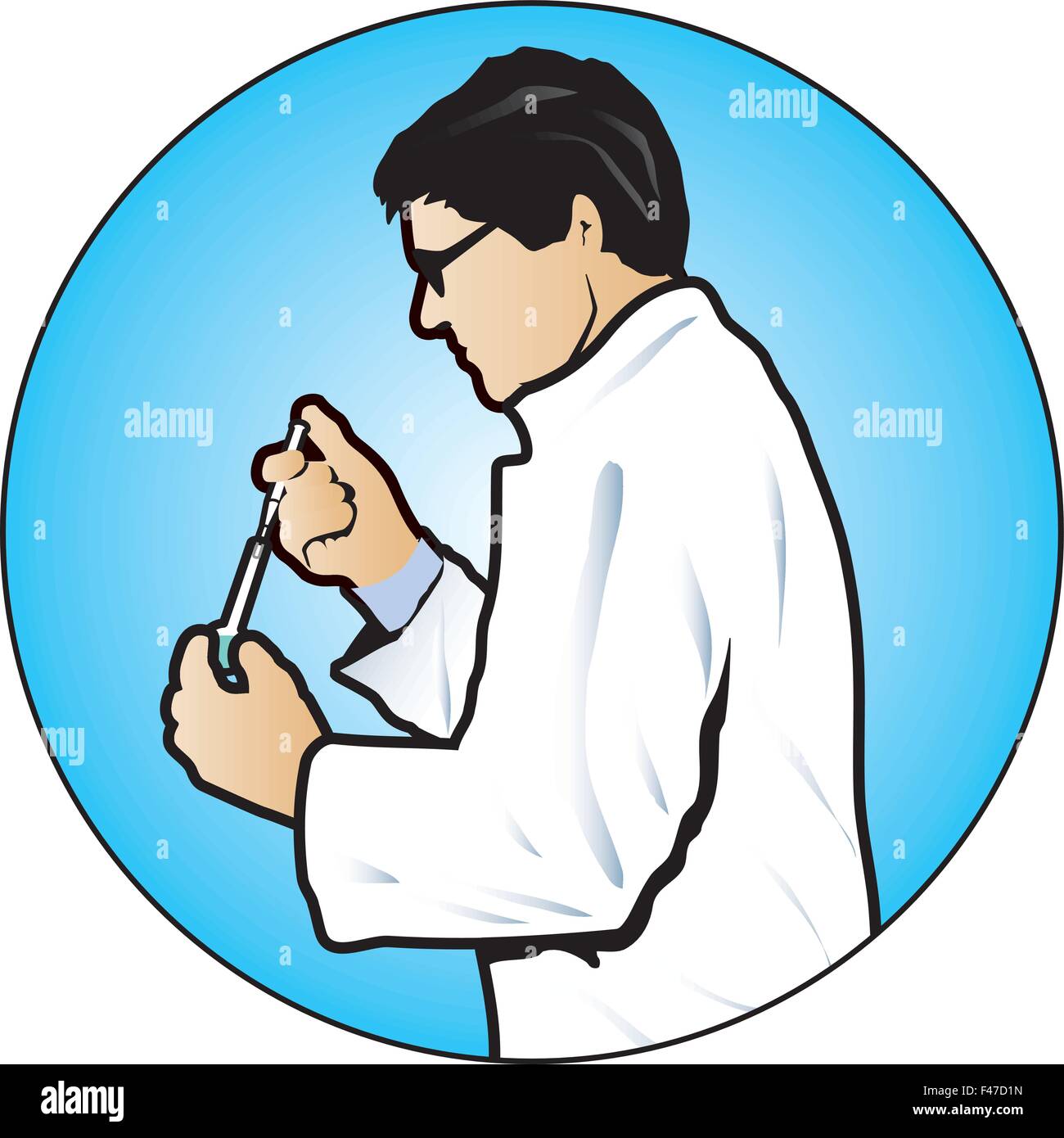 A vector icon of a laboratory technician Stock Vector Image & Art Alamy