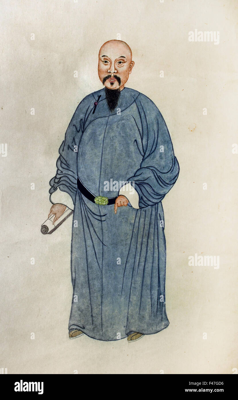 Commissioner Lin Zexu ( 1785 –1850), courtesy name Yuanfu, was a Chinese scholar and official of the Qing dynasty. Museum of History, Hong Kong Chinese China (  Lin's forceful opposition to the opium trade was a primary catalyst for the First Opium War of 1839–42. ) Stock Photo