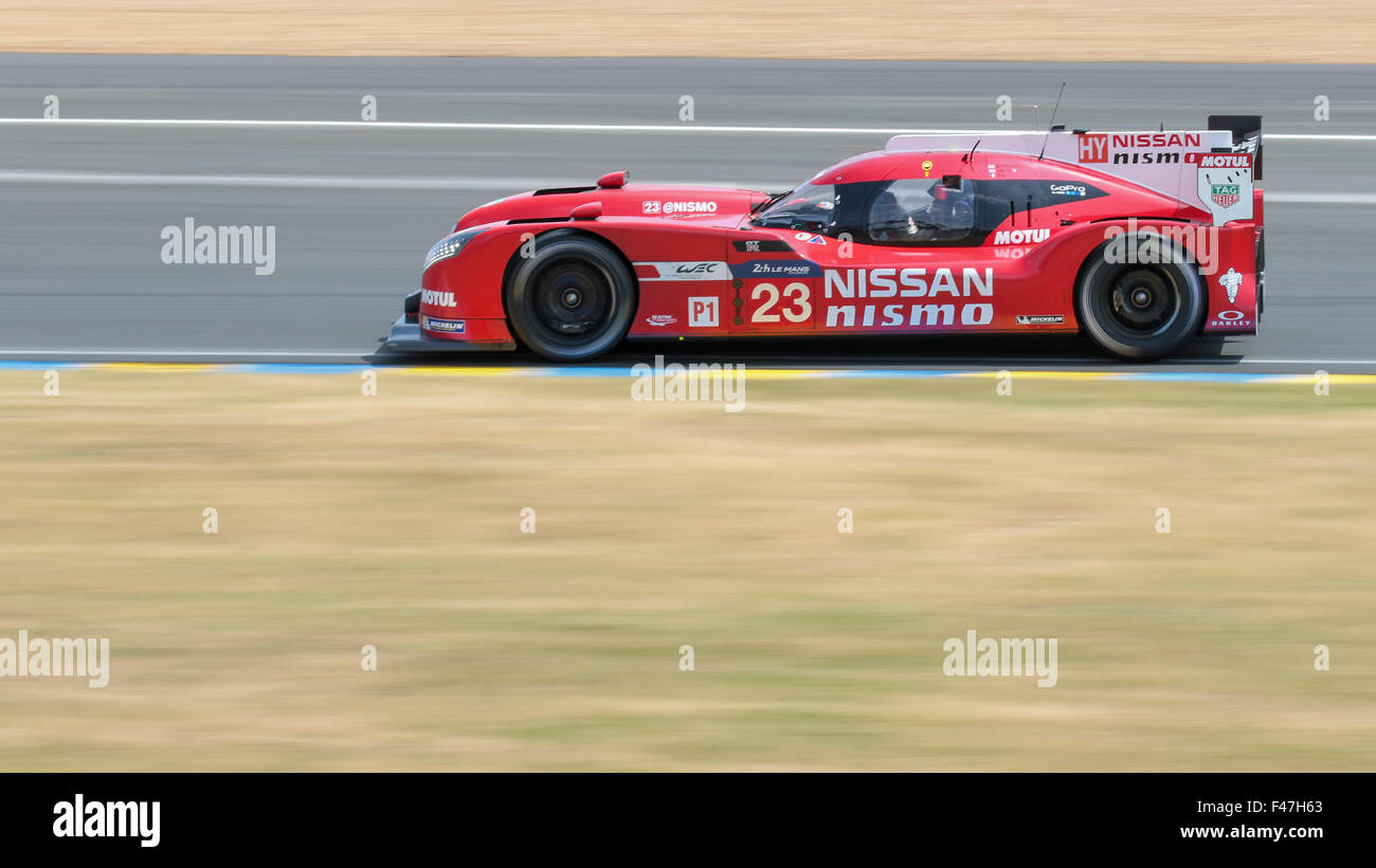 Nissan GT-R Lm Nismo (#23) with drivers Olivier Pla (FRA), Jann Mardenborough (GBR), Max Chilton