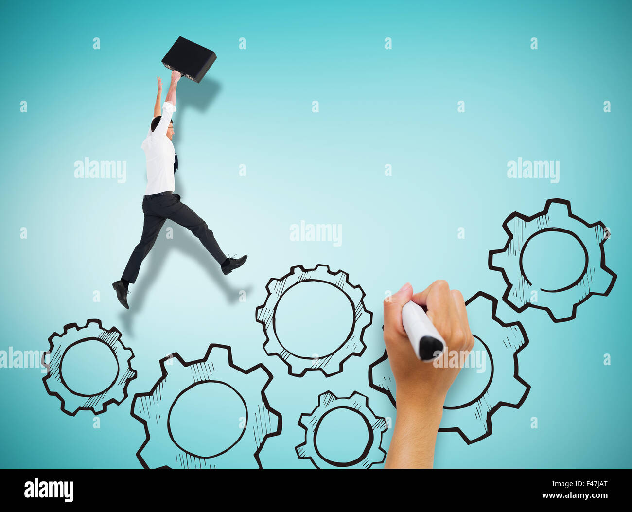 Composite image of hand writing with marker Stock Photo - Alamy