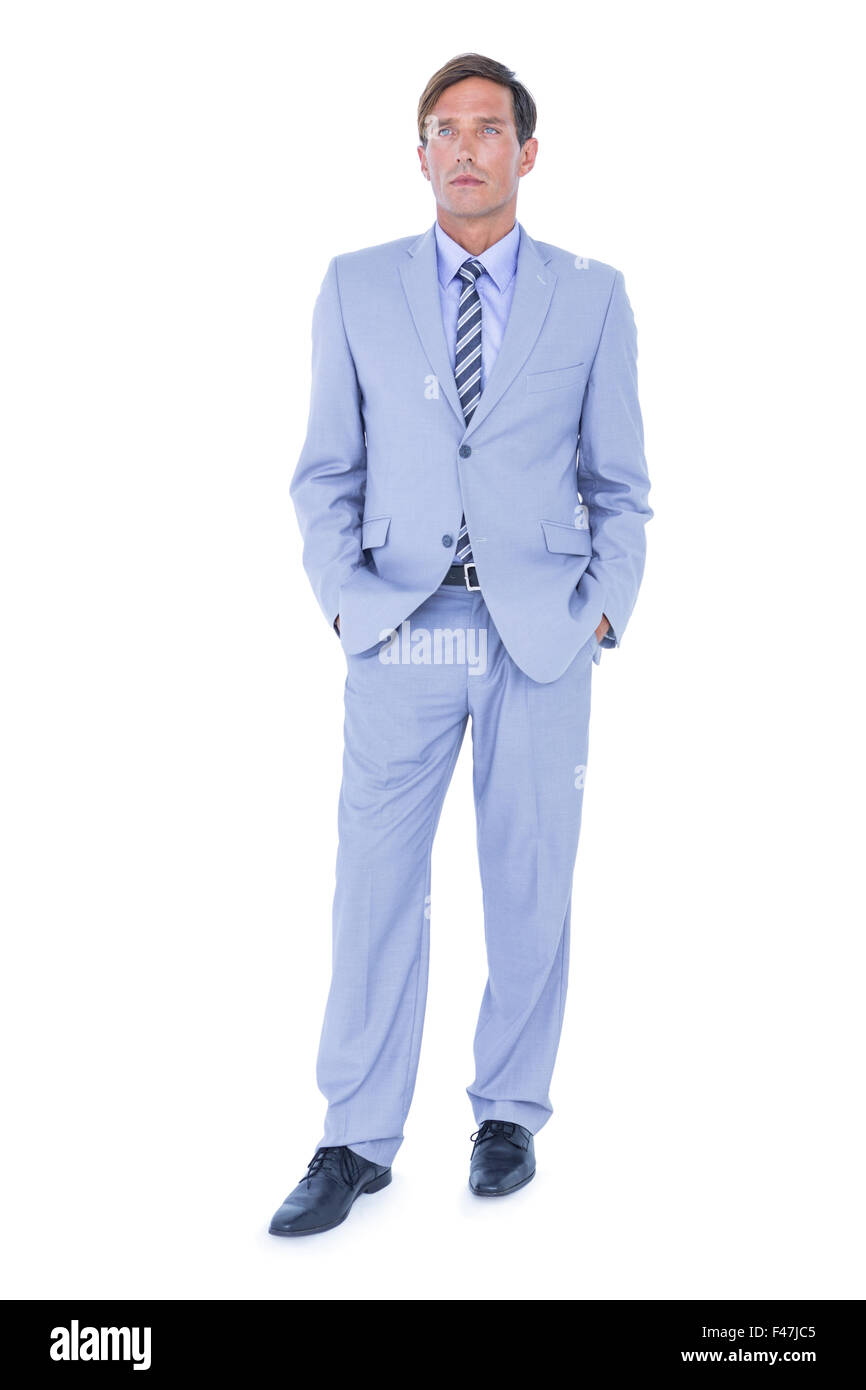 Mature handsome businessman using Cut Out Stock Images & Pictures - Alamy