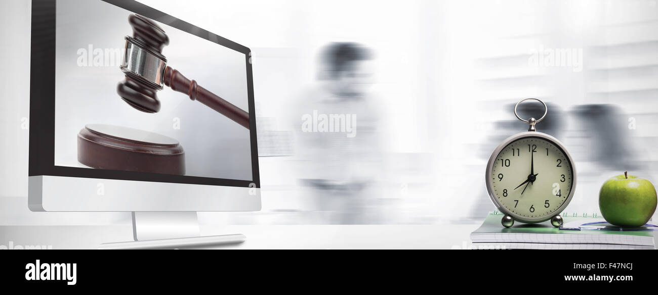 Composite image of computer screen Stock Photo