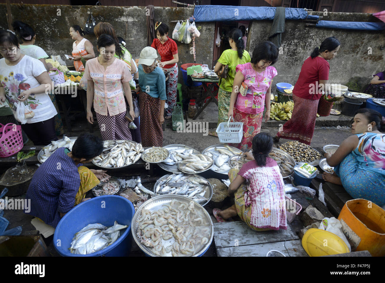 ASIA MYANMAR MYEIK MARKET Stock Photo
