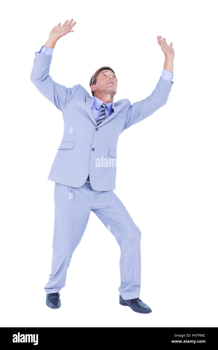 businessman afraid of the sky Stock Photo Alamy