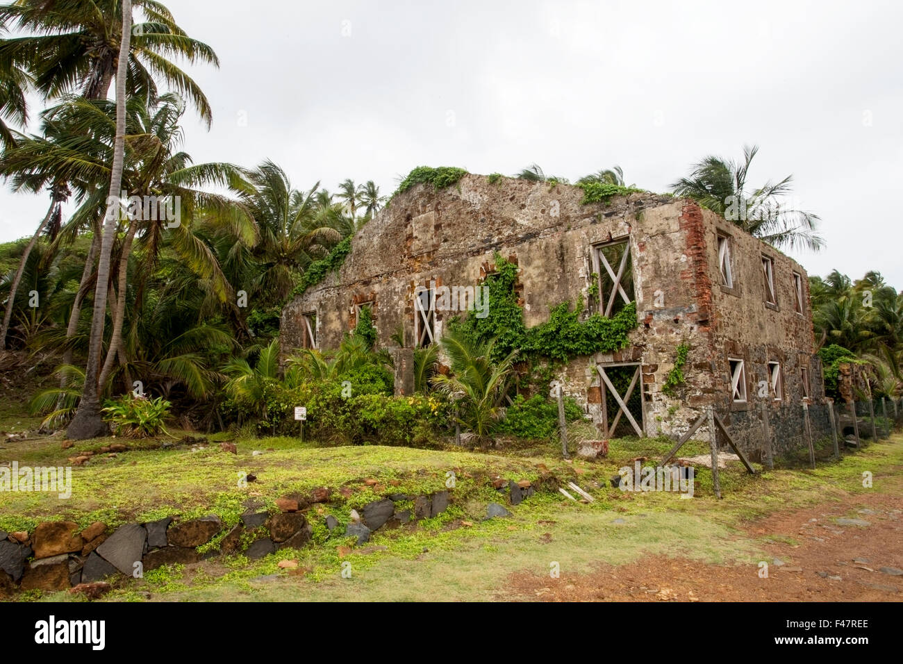 View of Devi;s Island and Isles du Salut, French Guiana Stock Photo