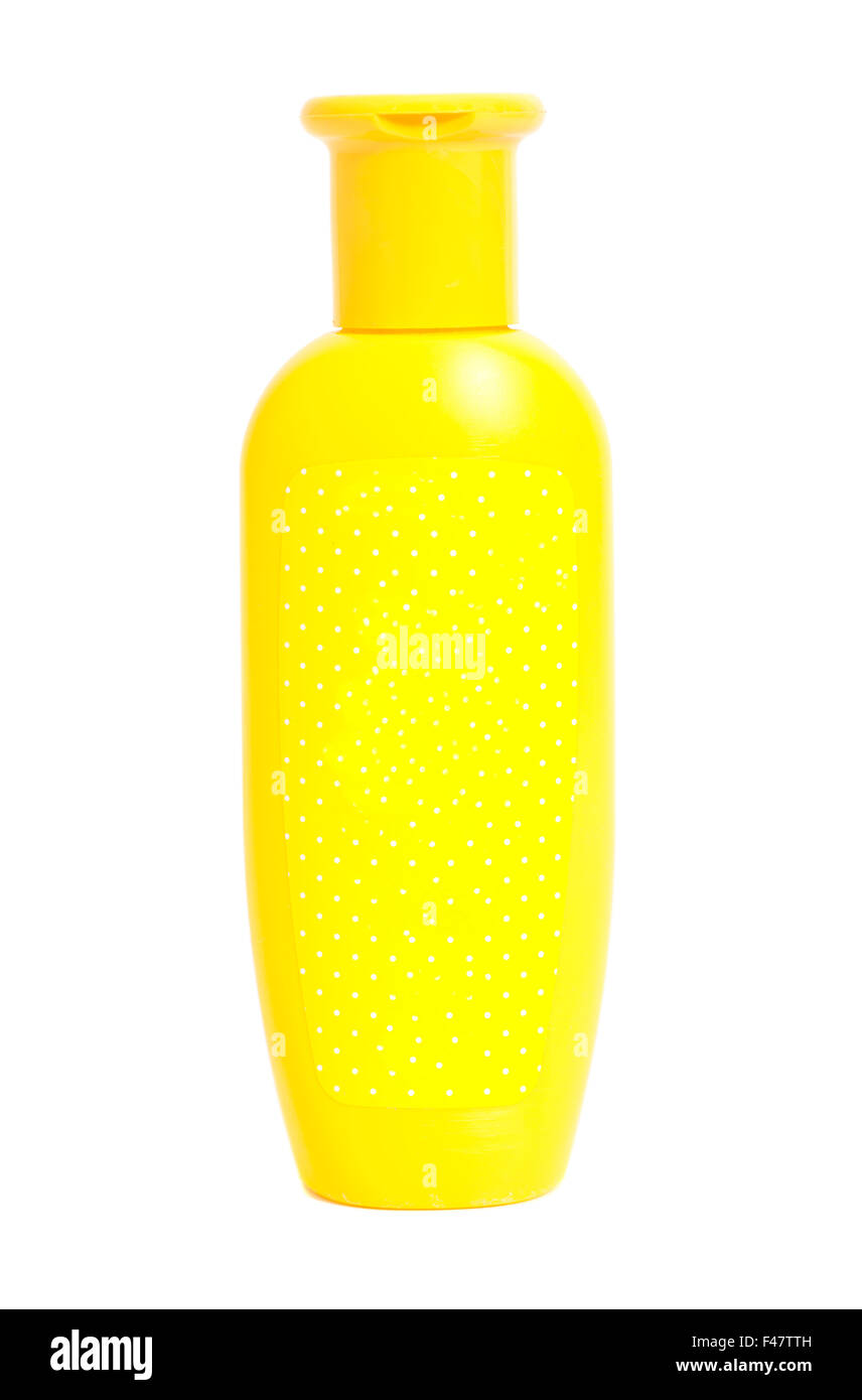 Download Yellow Shampoo Bottle Isolated Stock Photo Alamy Yellowimages Mockups
