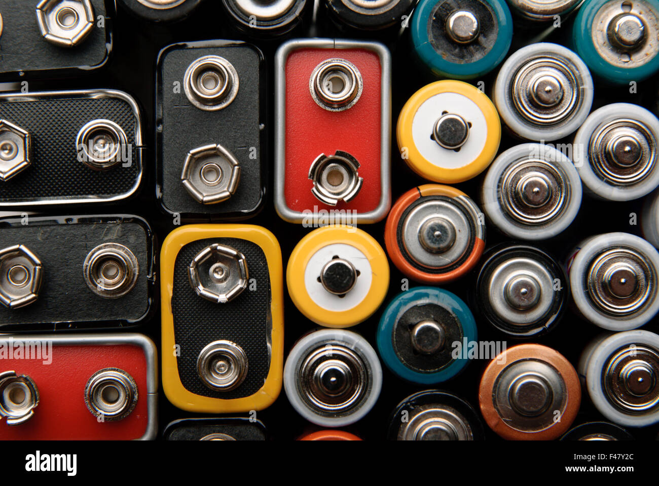 Some batteries and accumulator Stock Photo Alamy