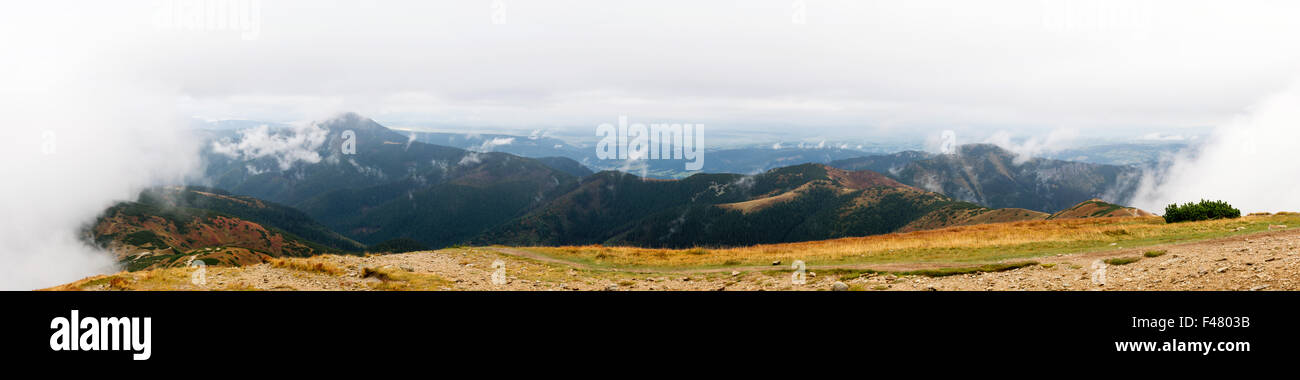 Tatra mountains in clouds Stock Photo - Alamy