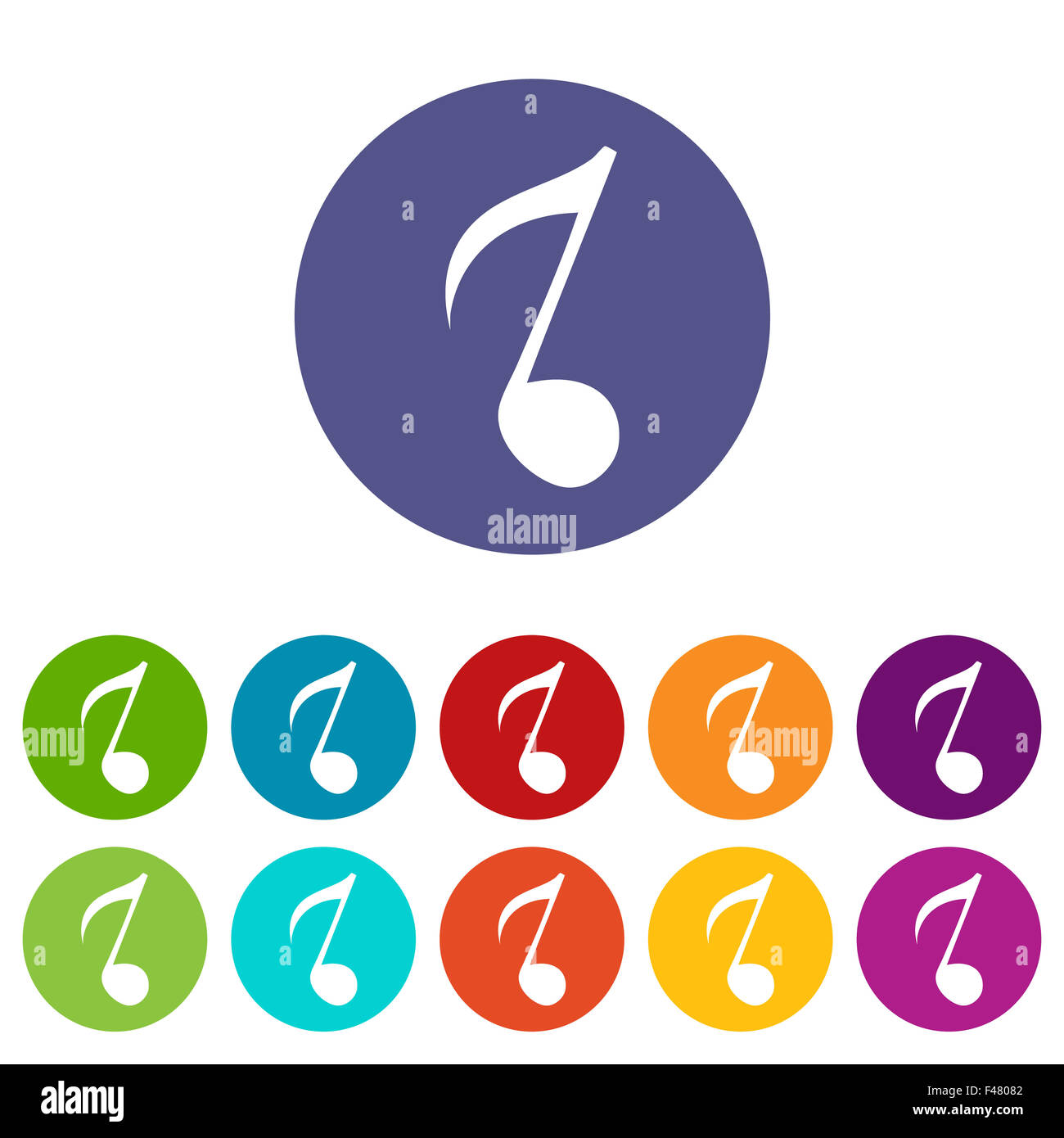 Flat note isolated hi-res stock photography and images - Alamy