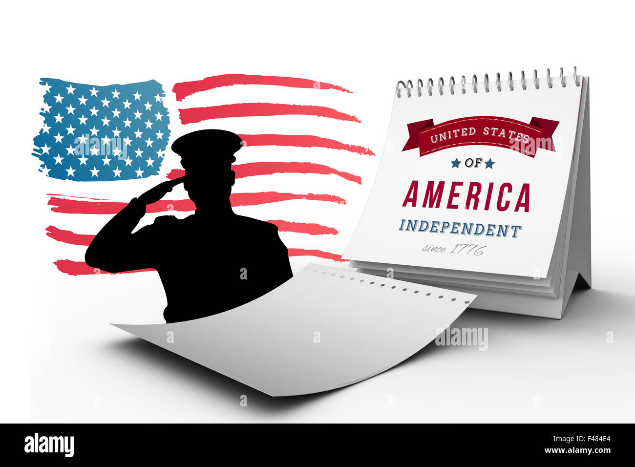 Digital composite soldier usa hi-res stock photography and images - Alamy