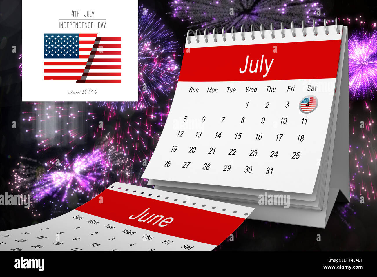 Composite image of independence day graphic Stock Photo
