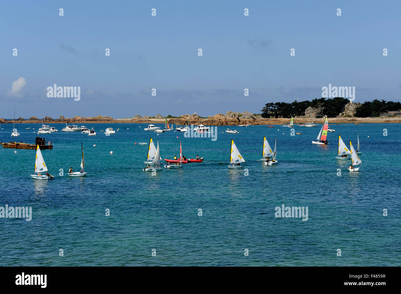Sailing school in PortBlanc,Penvenan,Tregor,Cotesd'Armor,Bretagne